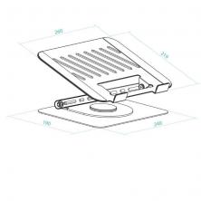 Soporte TooQ PH-DAFNE-G para Portátil/ Tablet hasta 17'