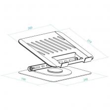 Soporte TooQ PH-DAFNE-S para Portátil/ Tablet hasta 17'