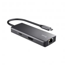 Docking USB Tipo-C Trust Dalyx/ 2xUSB/ 2xUSB Tipo-C/ 1xHDMI 4K/ 1xRJ45/ Gris