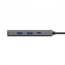 Docking USB Tipo-C Trust Dalyx/ 2xUSB/ 2xUSB Tipo-C/ 1xHDMI 4K/ 1xRJ45/ Gris