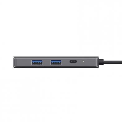 Docking USB Tipo-C Trust Dalyx/ 2xUSB/ 2xUSB Tipo-C/ 1xHDMI 4K/ 1xRJ45/ Gris