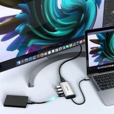 Docking USB Tipo-C Vention CNBHB/ 1xHDMI 4K/ 3xUSB/ 1xUSB Tipo-C PD/ Gris