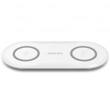 Base de carga Inalámbrica Aisens ASCH-15W2WC059-W/ 15W/ Blanco