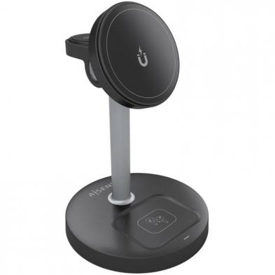 Base de carga Inalámbrica Aisens ASCH-15W3WC066-BK/ 15W/ Negro