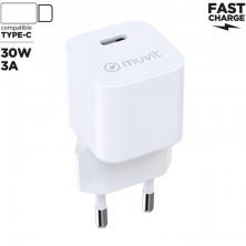 Cargador de Pared Muvit For Change MCACC0047/ 1xUSB Tipo-C/ 30W