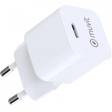Cargador de Pared Muvit For Change MCACC0048/ 1xUSB Tipo-C/ 20W