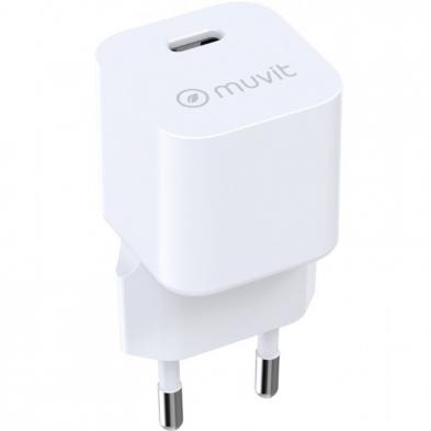 Cargador de Pared Muvit For Change MCACC0049/ 1xUSB Tipo-C/ 25W