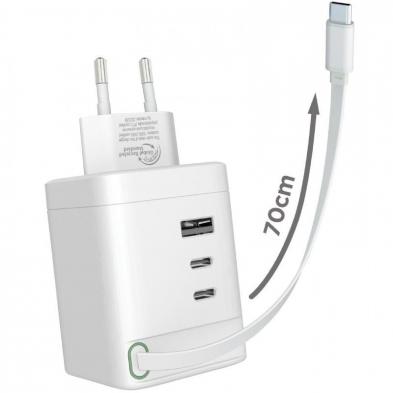 Cargador de Pared Muvit For Change MCACC0050/ 1xUSB/ 2xUSB Tipo-C/ 100W
