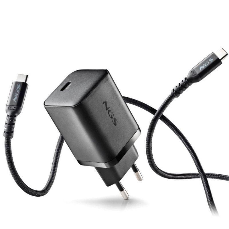 Cargador de Pared GaN NGS Bud 65W/ 1xUSB Tipo-C/ 65W