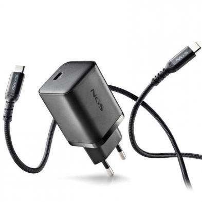 Cargador de Pared GaN NGS Bud 65W/ 1xUSB Tipo-C/ 65W