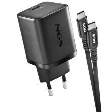 Cargador de Pared GaN NGS Bud 65W/ 1xUSB Tipo-C/ 65W