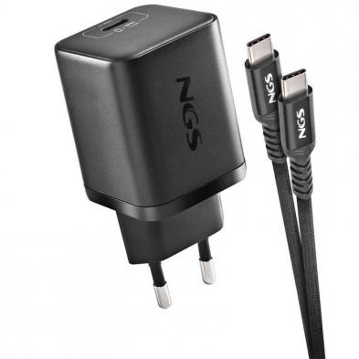 Cargador de Pared GaN NGS Bud 65W/ 1xUSB Tipo-C/ 65W