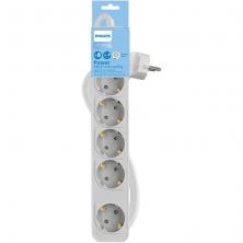 Regleta con Interruptor Philips CHP2154W/12/ 5 Tomas de corriente/ Cable 1.5m/ Blanco
