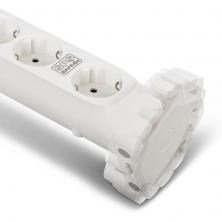 Regleta con interruptor Salicru SAFE 4S/ 4 Tomas de corriente/ Cable 1.4m/ Blanca
