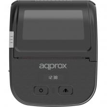 Impresora de Tickets Approx appPOS80PORTABLE/ Térmica/ Ancho papel 80mm/ USB-Bluetooth/ Negra