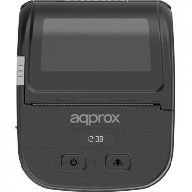 Impresora de Tickets Approx appPOS80PORTABLE/ Térmica/ Ancho papel 80mm/ USB-Bluetooth/ Negra