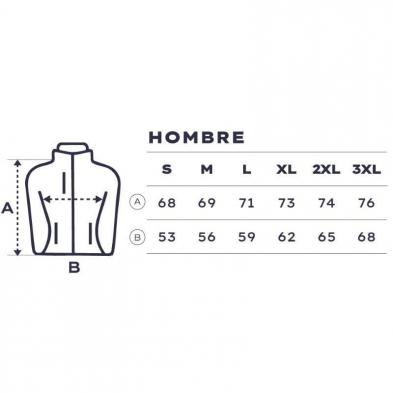 Chaqueta Team Depau para Hombre/ Talla L/ Tejido Soft Shell repelente al agua/ Forro Interior de Tejido Polar