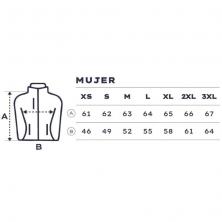 Chaqueta Team Depau para Mujer/ Talla M/ Tejido Soft Shell repelente al agua/ Forro Interior de Tejido Polar