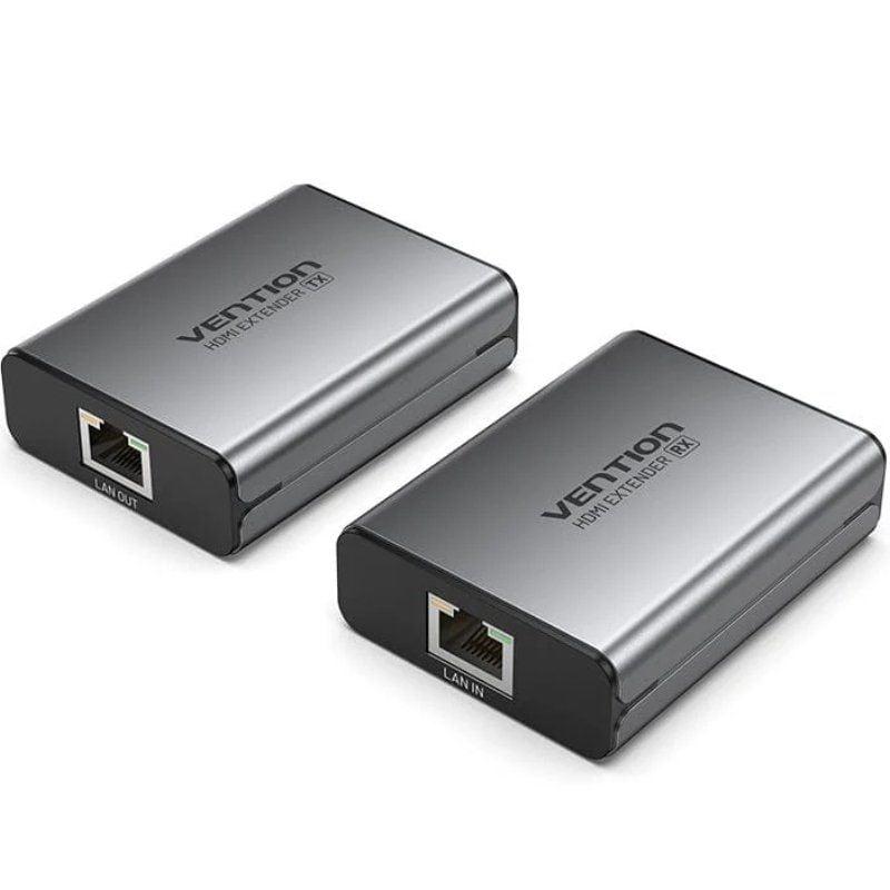 Adaptador/Transmisor de vídeo Alámbrico HDMI/RJ45 a HDMI/RJ45 Vention AKGH0-EU