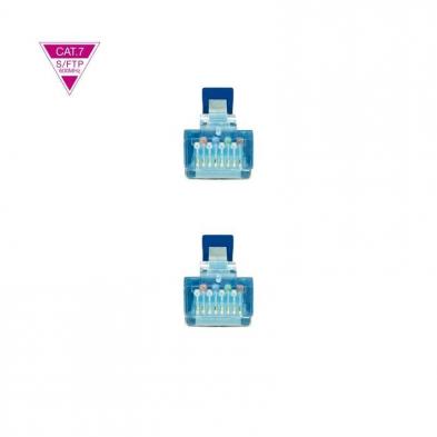 Cable de Red RJ45 SFTP Nanocable 10.20.1701-BL Cat.7/ 1m/ Azul