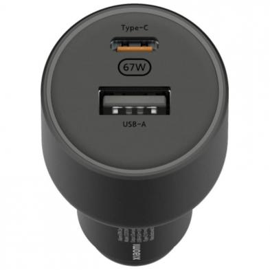 Cargador de Coche Xiaomi 67W USB-A Tipo-C/ 1xUSB-A/ 1xUSB Tipo-C/ 67W