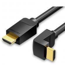 Cable HDMI 2.0 4K Acodado Vention AARBF/ HDMI Macho - HDMI Macho/ 1m/ Negro