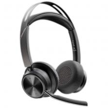 Auriculares Inalámbricos PolyVoyager Focus 2 USB-C-C + Adaptador USB-C/A/ con Micrófono/ Bluetooth/ Negros