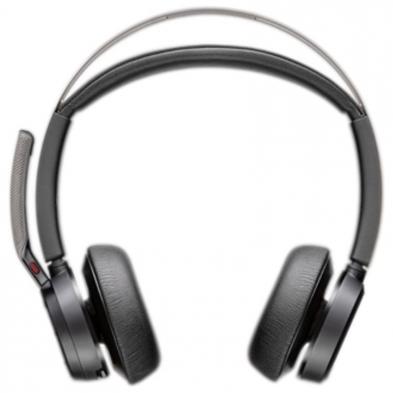 Auriculares Inalámbricos PolyVoyager Focus 2 USB-C-C + Adaptador USB-C/A/ con Micrófono/ Bluetooth/ Negros