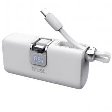 Powerbank 5000mAh Trust Pacto 26105/ 18W/ Blanca