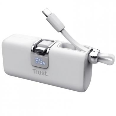 Powerbank 5000mAh Trust Pacto 26105/ 18W/ Blanca