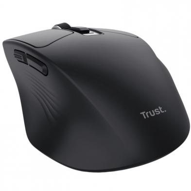Ratón Inalámbrico Trust Niven Confort 26021/ Batería recargable/ Hasta 3200 DPI/ Negro