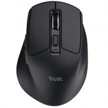 Ratón Inalámbrico Trust Niven Confort 26021/ Batería recargable/ Hasta 3200 DPI/ Negro