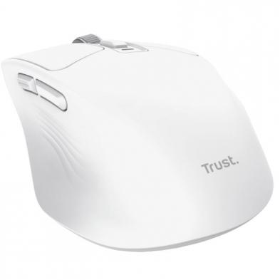 Ratón Inalámbrico Trust Niven Confort 26022/ Batería recargable/ Hasta 3200 DPI/ Blanco