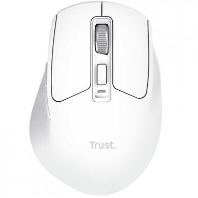 Ratón Inalámbrico Trust Niven Confort 26022/ Batería recargable/ Hasta 3200 DPI/ Blanco