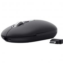 Ratón Inalámbrico Trust Seron 26018/ Batería recargable/ Hasta 3200 DPI/ Negro