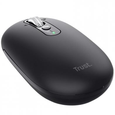 Ratón Inalámbrico Trust Seron 26018/ Batería recargable/ Hasta 3200 DPI/ Negro