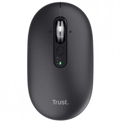 Ratón Inalámbrico Trust Seron 26018/ Batería recargable/ Hasta 3200 DPI/ Negro