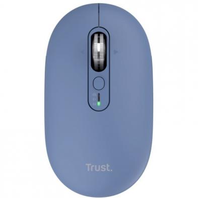 Ratón Inalámbrico Trust Seron 26020/ Batería recargable/ Hasta 3200 DPI/ Azul
