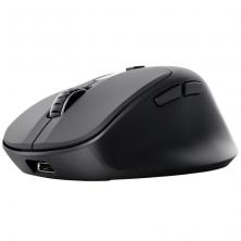 Ratón Ergonómico Inalámbrico Trust Zevo 25991/ Batería recargable/ Hasta 4000 DPI/ Negro