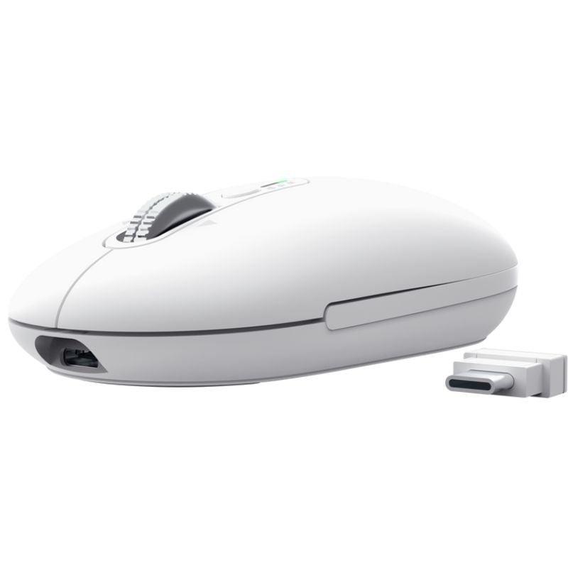 Ratón Inalámbrico Trust Seron 26019/ Batería recargable/ Hasta 3200 DPI/ Blanco