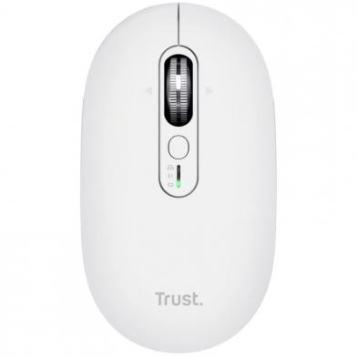 Ratón Inalámbrico Trust Seron 26019/ Batería recargable/ Hasta 3200 DPI/ Blanco
