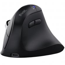 Ratón Vertical Inalámbrico Trust Vyran 26107/ Batería recargable/ Hasta 3200 DPI