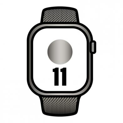 Apple Watch Series 11/ GPS / Cellular/ 46mm/ Titanio Natural/ Correa Milanese Natural S/M