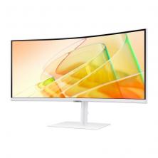 Monitor Profesional Ultraparonámico Curvo Samsung ViewFinity S6 S34C650TAU 34'/ UWQHD/ Multimedia/ Regulable en altura/ Blanco