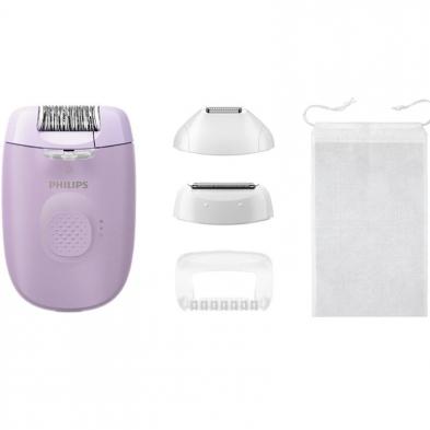 Depiladora Philips Epilator Series 4000 BRE257/ con Batería/ 4 Accesorios