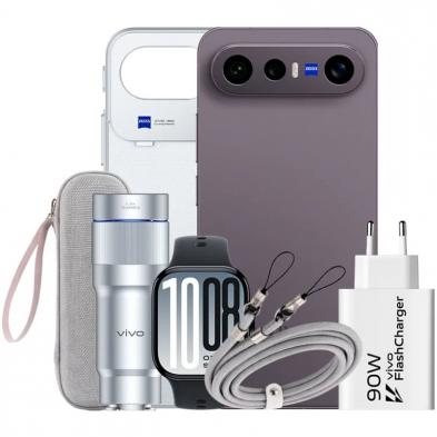 Smartphone Vivo X300 FE 12GB/ 512GB/ 6.31'/ 5G/ Negro/ Incluye Extensor Teleobjetivo + Vivo Watch GT2