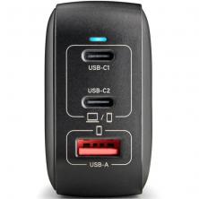 Cargador de Pared GaN NGS BUD100WTINY 100W/ 2xUSB Tipo-C/ 1xUSB/ 100W