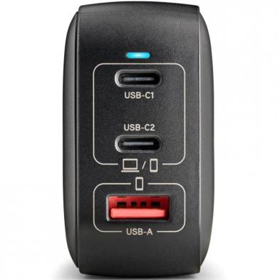 Cargador de Pared GaN NGS BUD100WTINY 100W/ 2xUSB Tipo-C/ 1xUSB/ 100W