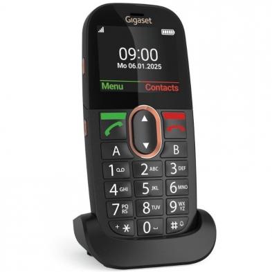 Teléfono Móvil Gigaset GL695 para Personas Mayores/ 4G/ Negro