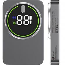 Powerbank 10000mAh Leotec LEPOWW20W10G/ 20W/ Wireless/ Gris/ Incluye Cable USB Tipo-C